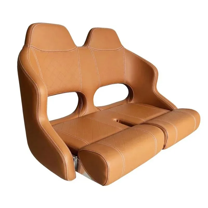 Comfortable Customized Color Yacht Deluxe Twin Seat Bench Boat Seats Folding Boat Seats for Sale