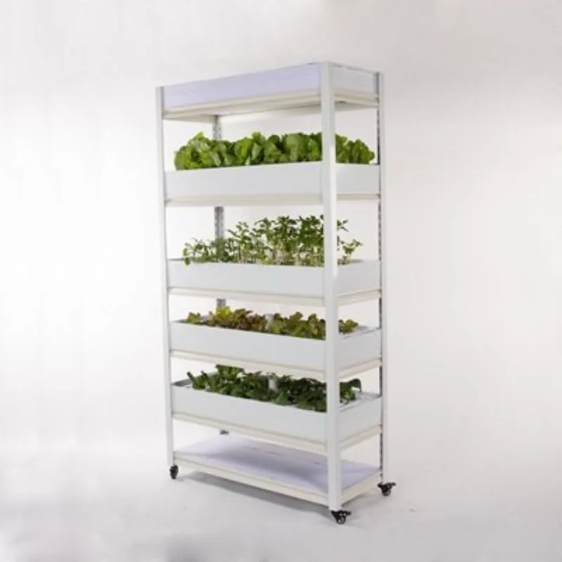 

He Xiaoer's home balcony vertical stereo farm intelligent hydroponic vegetable planting machine soilless cultiv