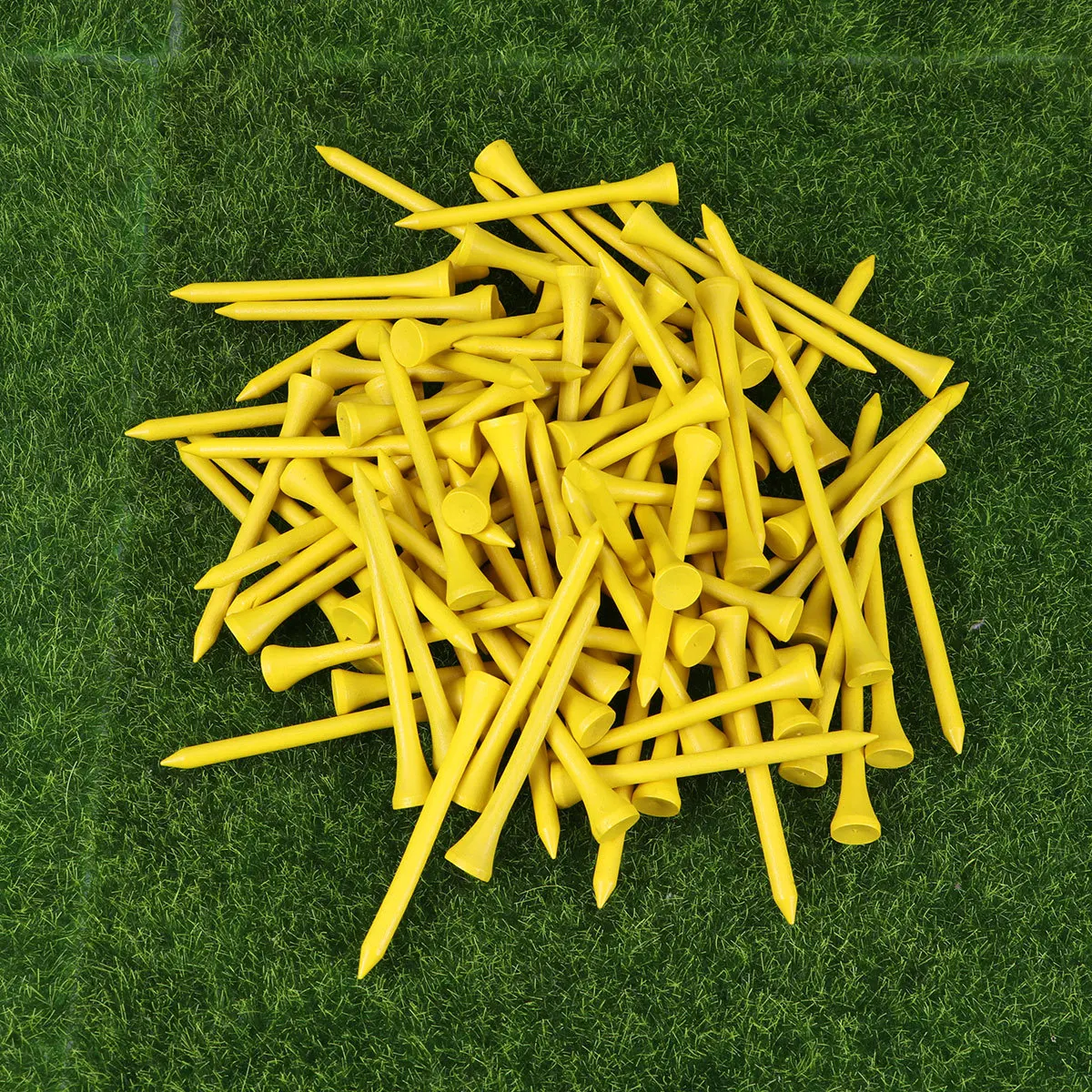 

100pcs 8.3Cm Golf Wooden Durable Long Lasting For Outdoor Sports Yards Wood Tees Golf Accessories Practice Tees