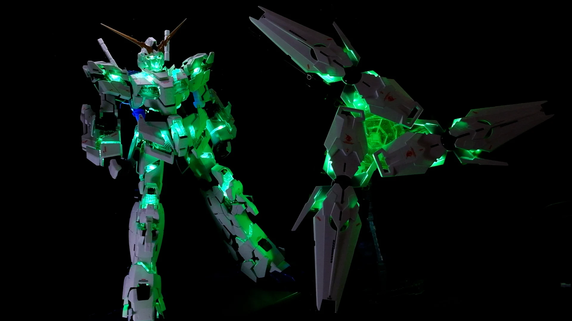 KOSMOS Limit LED jednostka dla PG 1/60 RX-0 ostateczna bitwa jednorożec FB Banshee zestaw modeli do składania-bardzo jasny kolor zielony