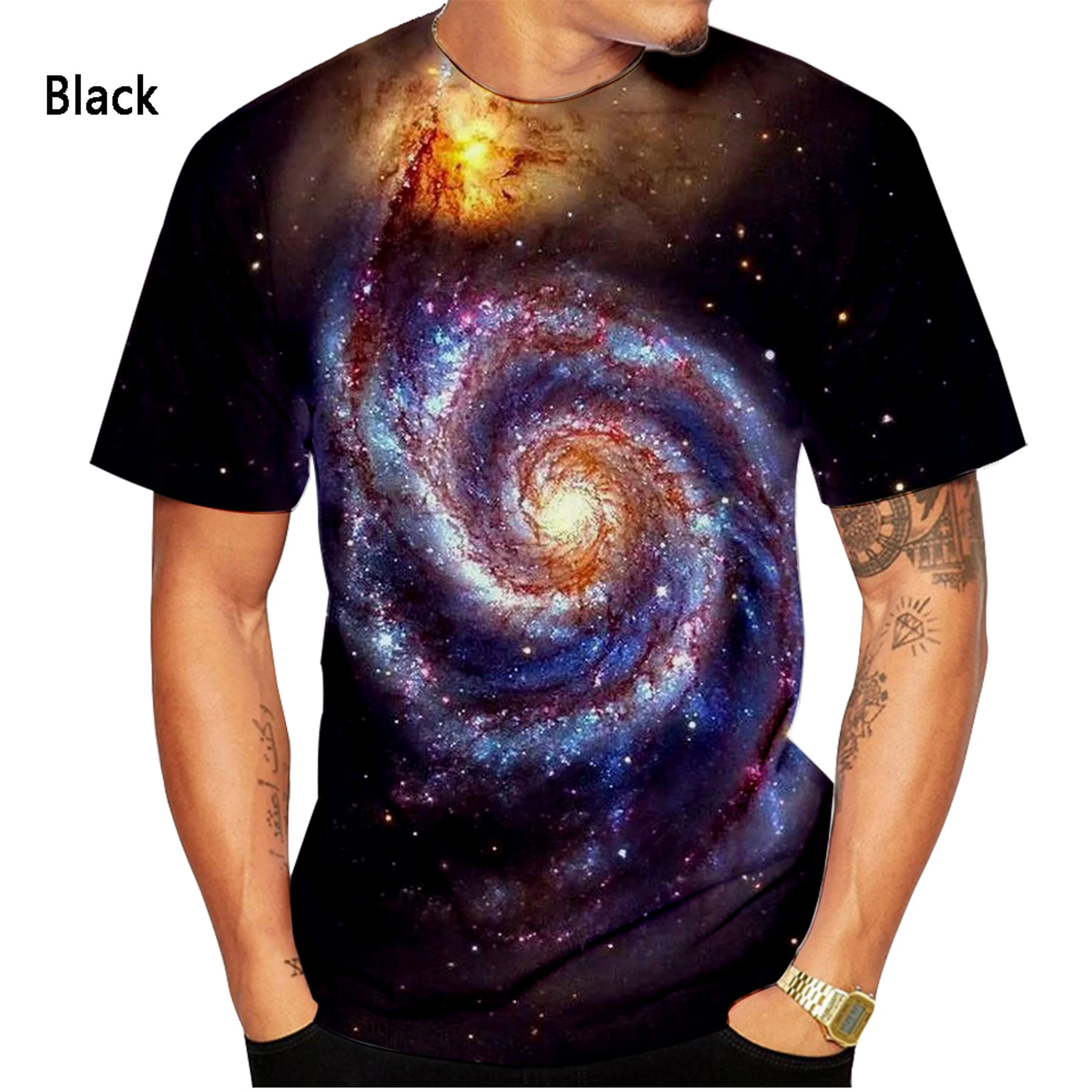 New Fashion Galaxy 3D Printed T-Shirt Men Women Summer Casual Short Sleeve Harajuku Shirt Tops