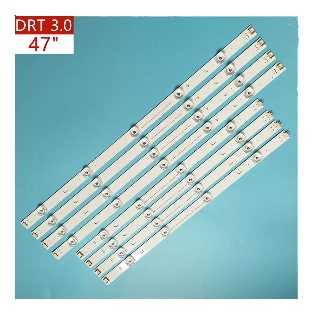 8 PCS/set LED backlight strip For LG innotek DRT 3.0 47 inch A B 6916L-1715A 1716A 47LB653V 47LB652V 47LB650V 47LB631V 47LB630V