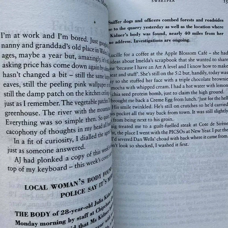 Sweetpea Um romance livro de bolso em inglês