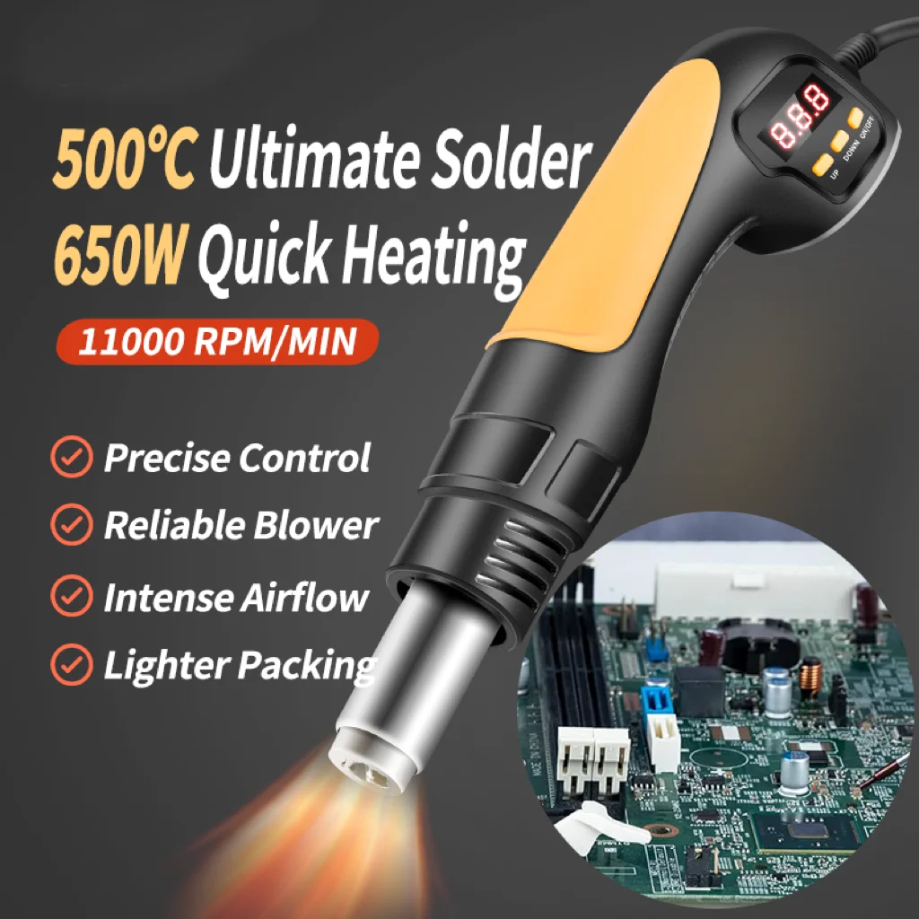 YGTOOLS 8028 8038 Mini Handige Blower Elektrische Telefoon Reparatie Tools SMD Rework Desoldeerstation Draagbare Hetelucht Warmte Pistool