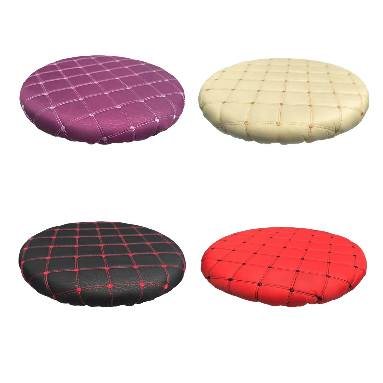 Round Stool Cover Removable Dining Seat Cover for Home Shoes Changing Stools Dining Room Living Room 28cm to 30cm Dia Chairs