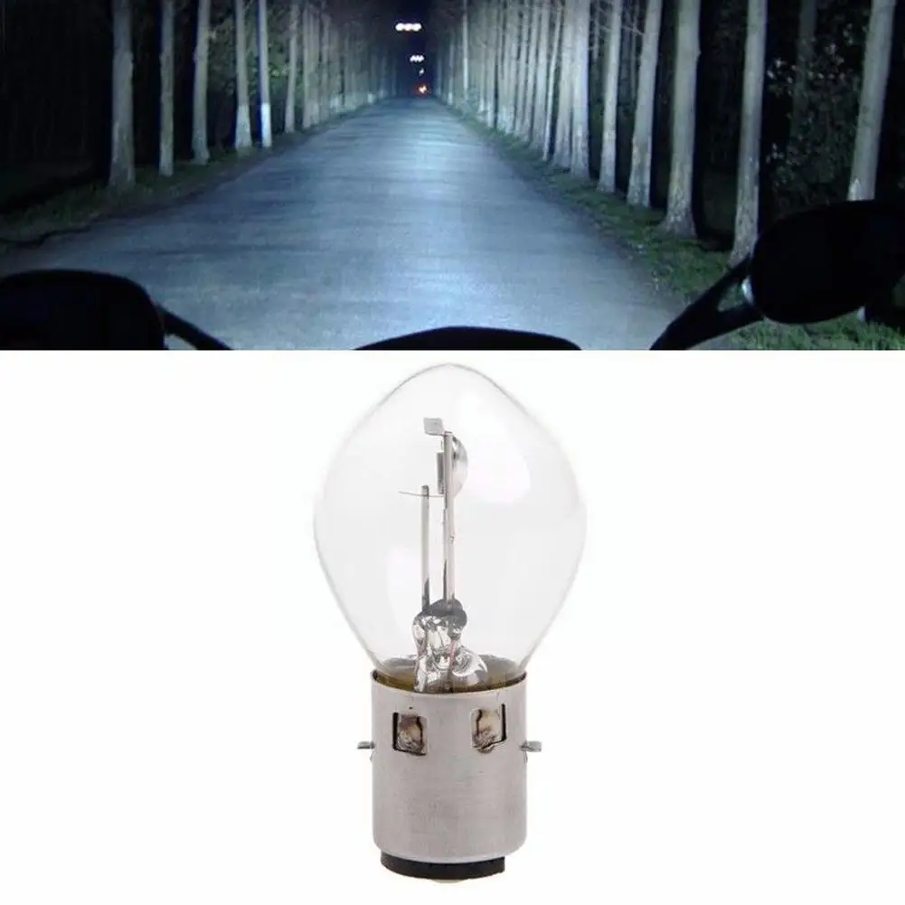 1PCS Brightness Bulbs B35 12V 35/35W BA20D Halogen Bulb Singal ATV Motorcycle Amber Moped Headlight Scooter Lamp