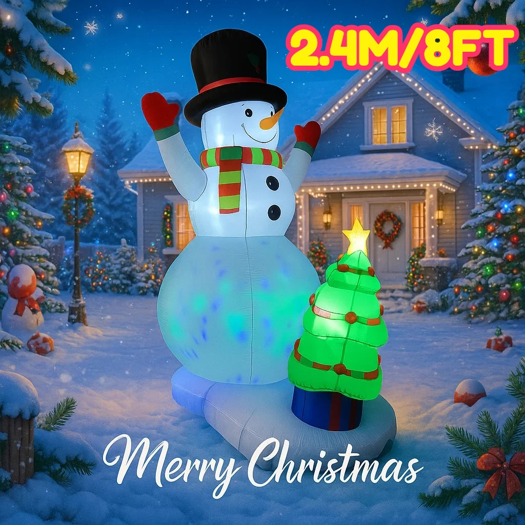 2.4M/8FT Snowman Wi…