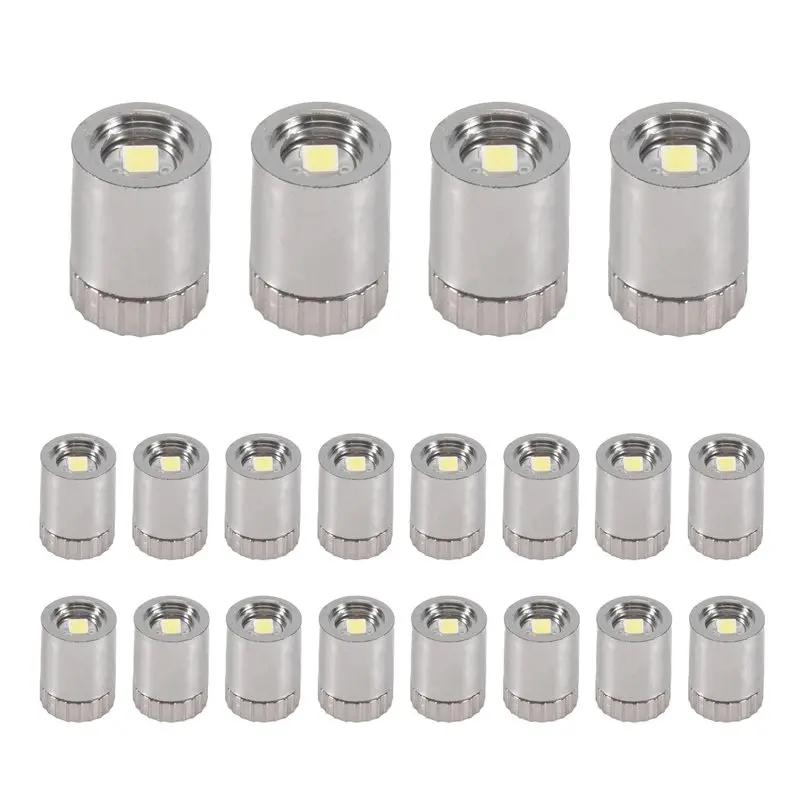 VEHO-40パック小型スポットライト電池式LEDライト、ジュエリーショーケースディスプレイ用LEDワイヤレスミニチュアスポットライト