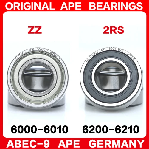 2 uds ABEC-9 rodamiento 6000 6200 6001 6201 6002 6202 6003 6203 6004 6204 6005 6205 6006 6206 6007 6207 6208 Z ZZ RS 2RS rodamientos