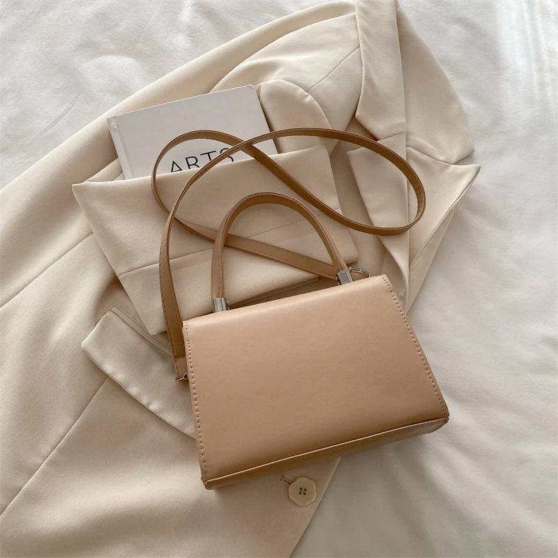 Designer Nieten Umhängetasche mit kurzem Griff Handtasche Mode Mini kleine Handytasche Geldbörse solide Pu-Leder Damen Umhängetaschen – Detail 17