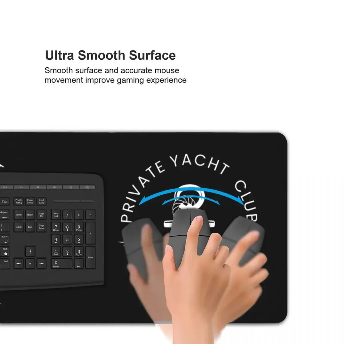 Большой коврик для мыши Private Yacht Club, компьютерная клавиатура, коврик для мыши, геймерский коврик для ноутбука, офисные аксессуары, настольные коврики