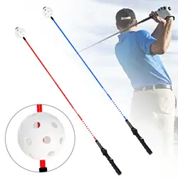 Golf Swing Trainer Indoor Alignment Stick Golf Swing-Plane Training Aid Golf Practice Rods for Flexibility Strength Tempo
