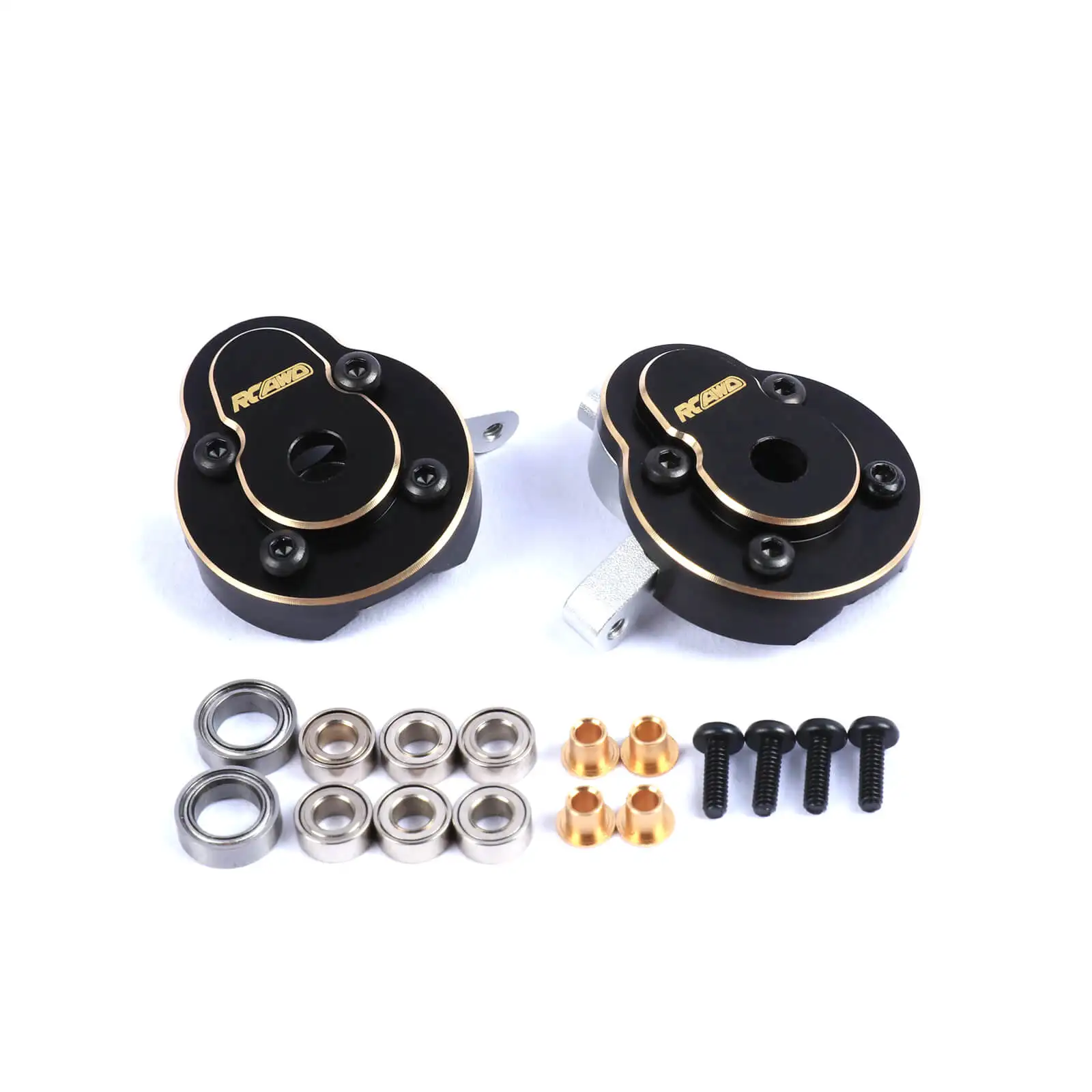 RCAWD Front Portal Axle Fusees Caster Blokken & Messing Contragewicht voor Hobby Plus 1/18 CR18P Rock Van Upgrades Onderdelen