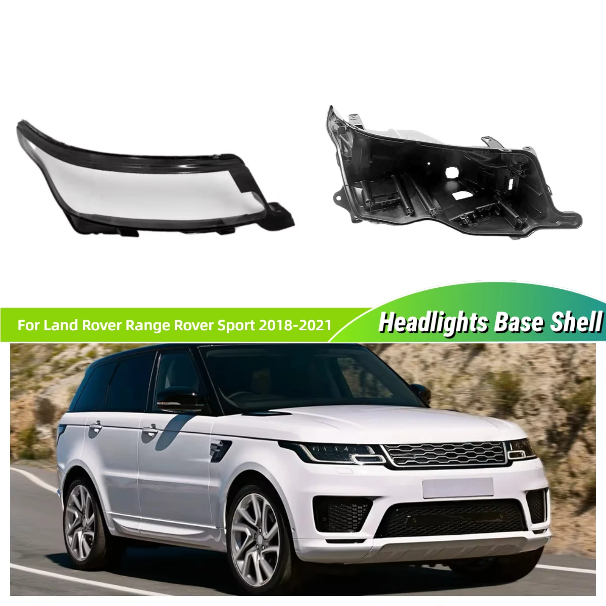 

Для Land Rover Range Rover Sport 2018 2019 2020 2021, автомобильные аксессуары, основание фары, держатель лампы, корпус фары