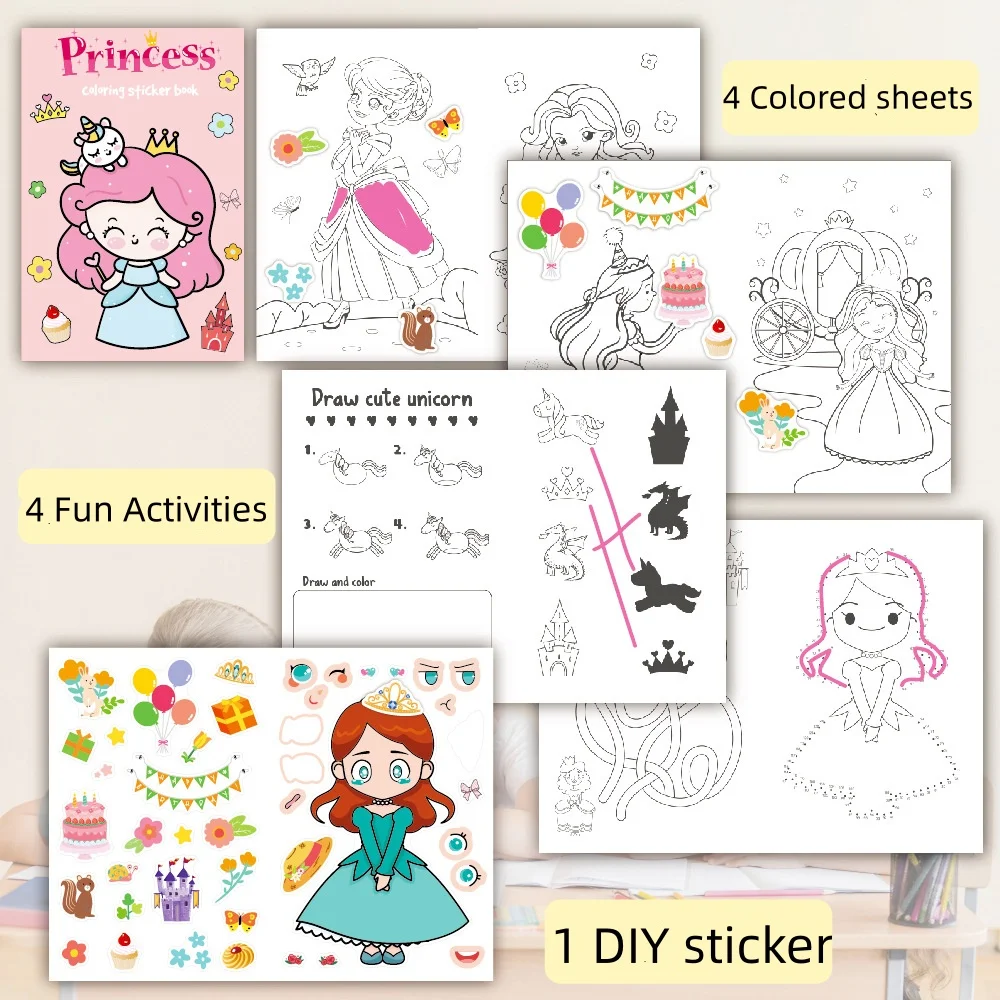 Kids Coloring Book: Cartoon Doodle Art for Creative Fun, Holiday Party Activities & Early Learning Drawing Enlightenment