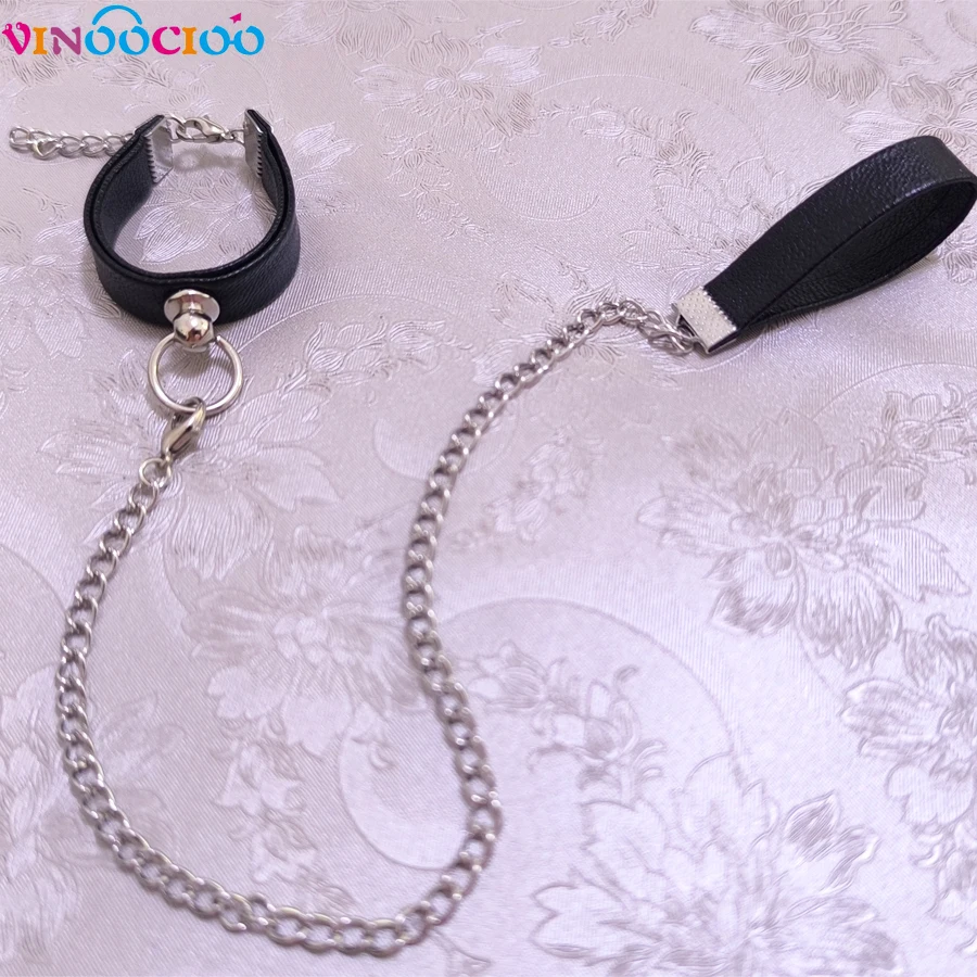 30cm 45cm 60cm 75cm BJD Doll Necklace Choker with Lead Rope Leather Shoulder Belt For 1/4 1/6 1/3 BJD SD Uncle Doll Accessories