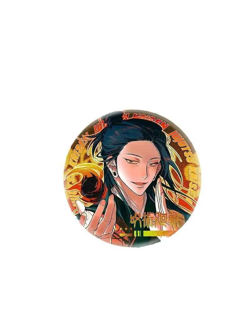 

Anime Jujutsu Kaisen Satoru Gojo Geto Suguru Ryomen Sukuna Cosplay Double Flash Badge Brooch Ambitus