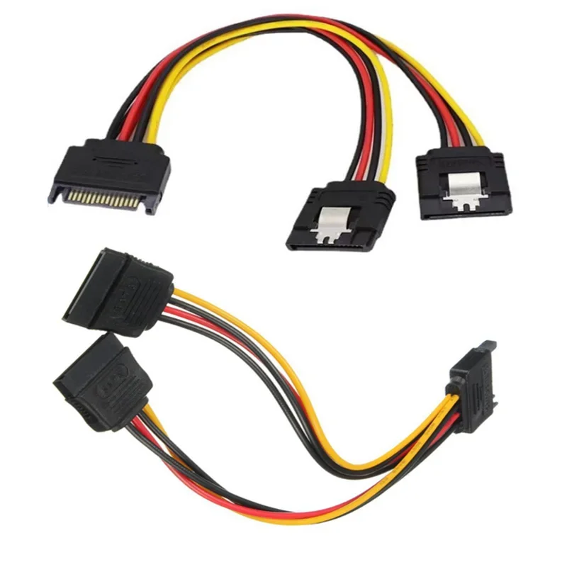 

6 Pcs SATA Power Extension Cable,15 Pin SATA Male To Female Extender Cable Cord Adapter for Hard Drive Disk HDD SSD PCIE