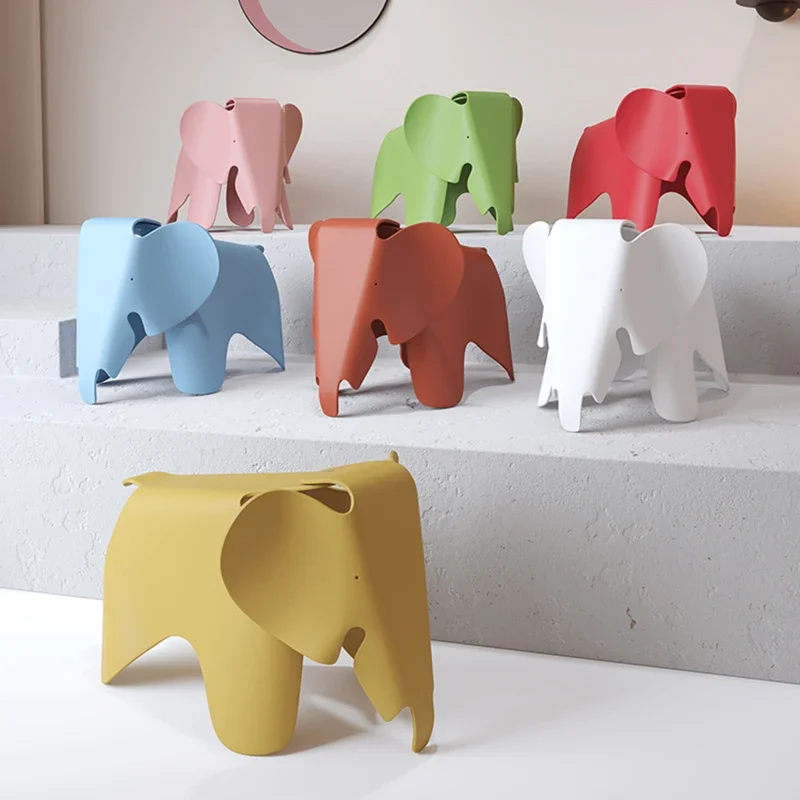 Nordic Elephant Chair Creative Living Room Decoration Plastic Cartoon Stool Home Decoration Decoration Housewarming Gift