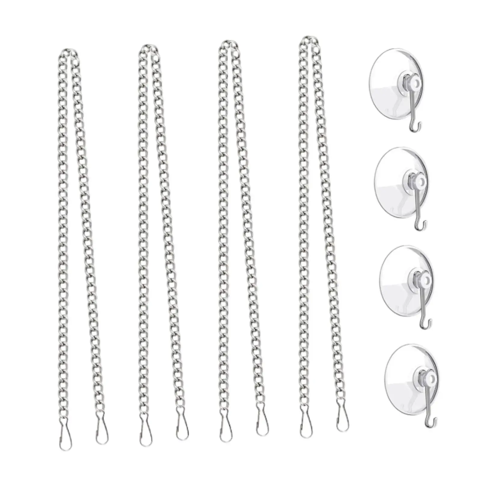 Picture Hanging Chains Multifunctional Suction Cup Mount for Glass Window Ornaments and Photos