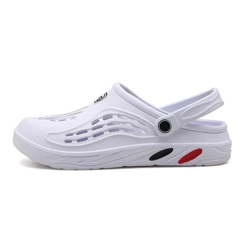 Men Summer Shoes Sandals Mens Holes Sandals Hollow Breathable Flip Flops Clogs Shoes Fashion Beach Slippers Big Size 49