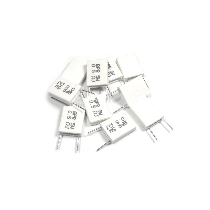 10 SZT. Rezystor cementowy nieindukcyjny 5W 0,01Ω 0,02Ω 0,05Ω 0,1Ω 0,15Ω 0,22Ω 0,25Ω 0,33Ω 0,5Ω — zdjęcie produktu 4