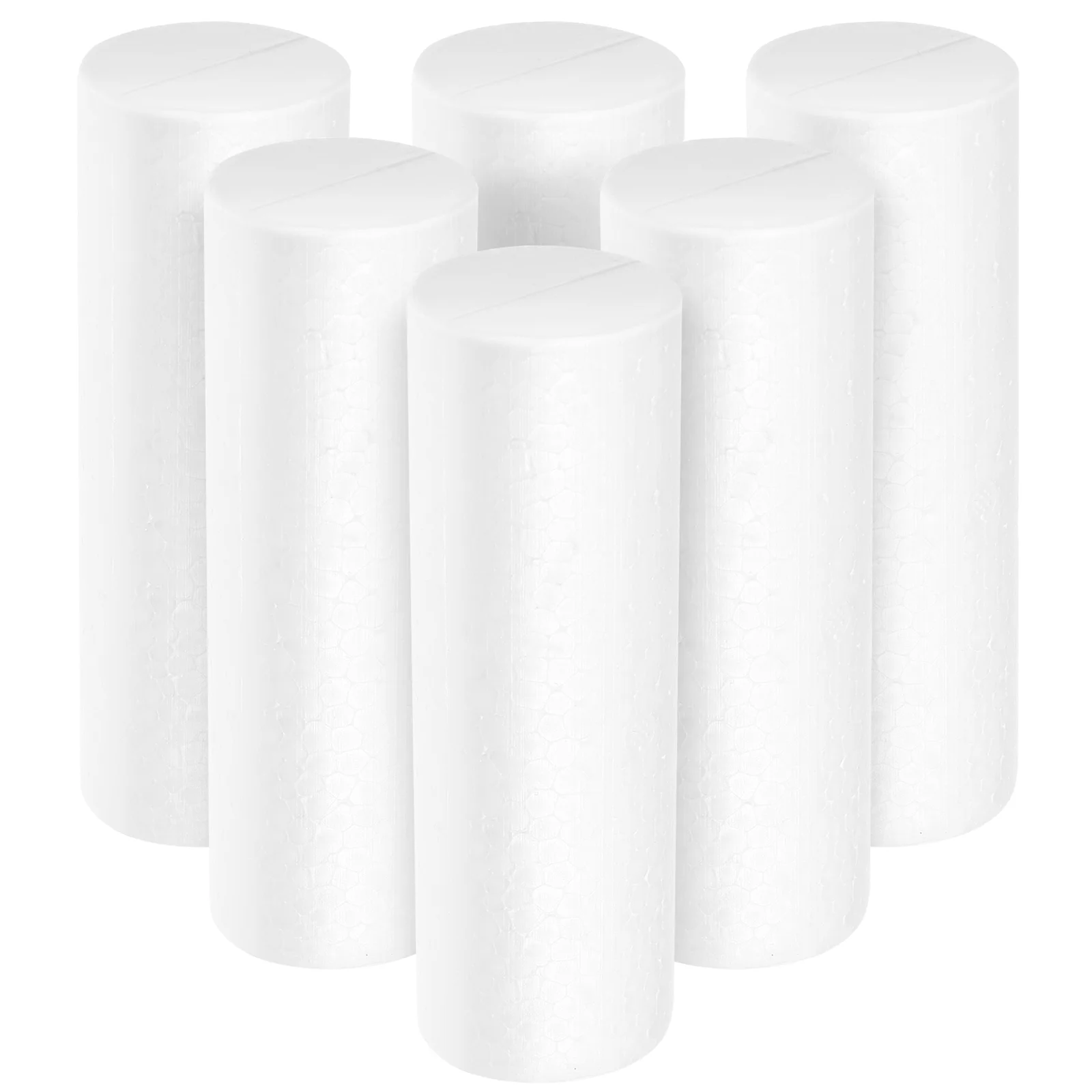 

6 Pcs Foam Cylinder Craft Circles Polystyrene Balls Crafting Party Decor Supply Flower Holder DIY Home Foams Household