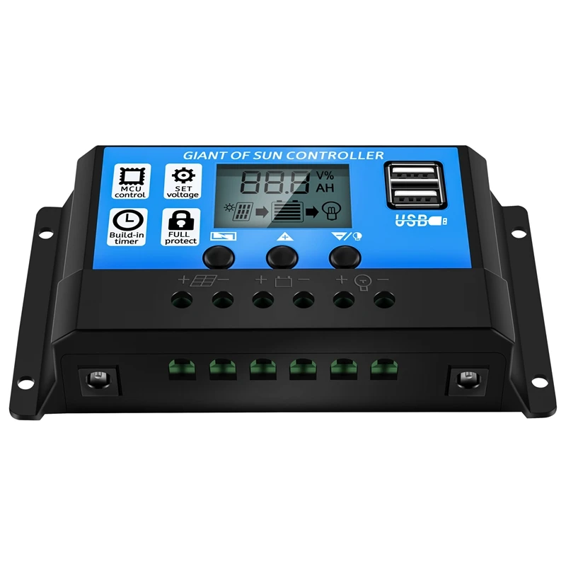 مجموعة ألواح شمسية لقارب القافلة والمتنقل ، شاحن ، وحدة تحكم ببطارية 100 أمبير ، كارو ، 12 فولت