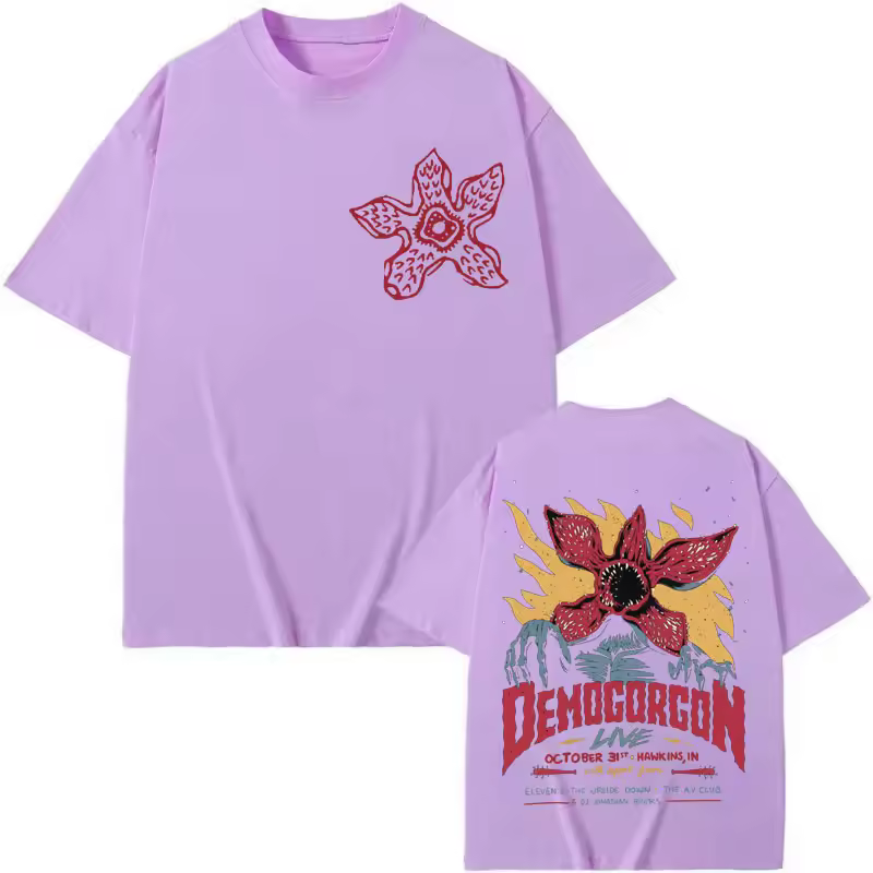 Eddie Munson The Demogorgon T-shirt Cannibal Flower Monster Graphic T Shirts Men Women Clothing Gothic Fashion Vintage T-shirts - Image 4