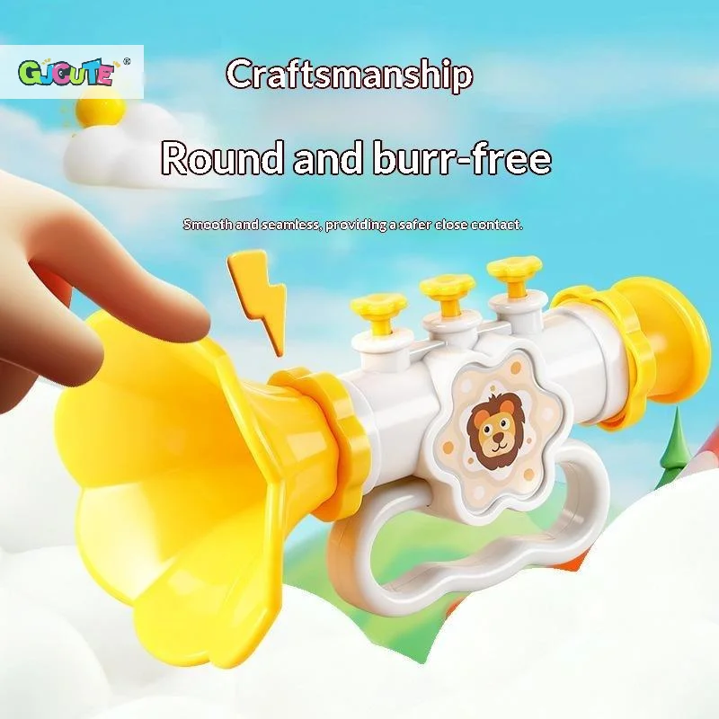 Baby Cartoon Trumpet Whistle Toy Musical Instrument Early Education Blowing Horn Toy Kids Mini Blowing Trumpet Toys Cute Gift