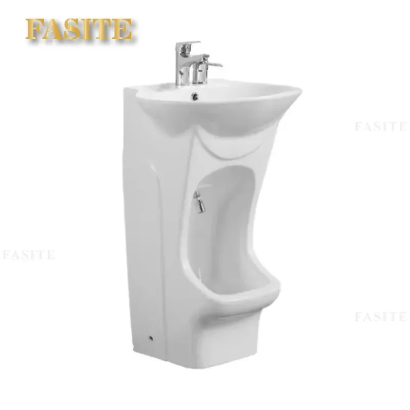 For Muslim Wudu Foot Washer Free Standing Two Tier Ceramic Porcelain Sink Wash Hand Basin Including Feet Washing Bathroom