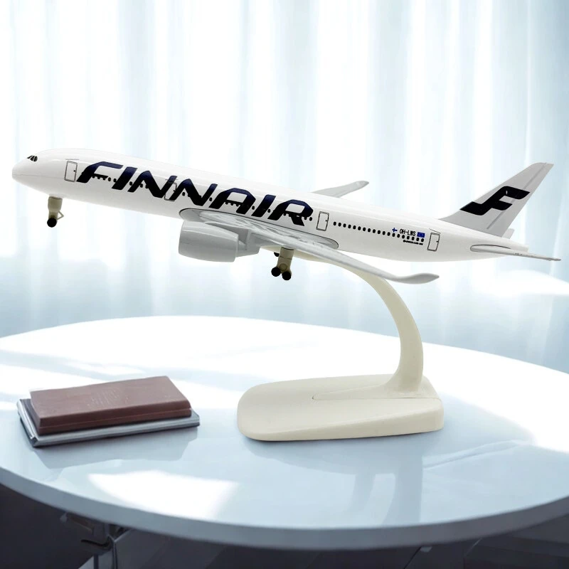 

Игрушечный самолет Airbus 20 см, модель самолета из сплава A350 Finnair, модель самолета, подарок для друзей, игрушечный самолет для детей