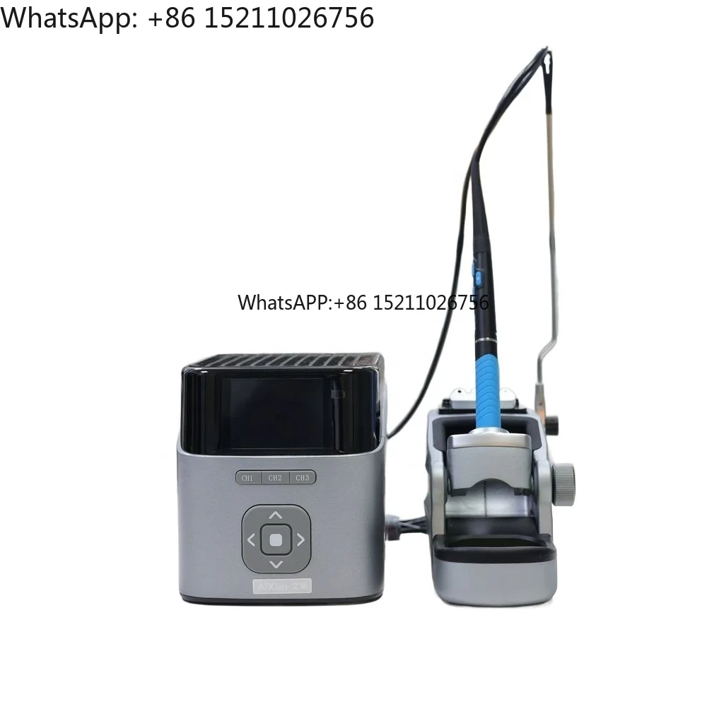 

Паяльная станция T400 с надписью поддерживает док-станцию EB01 для автоматизированной связи и управления зонами нескольких устройств.