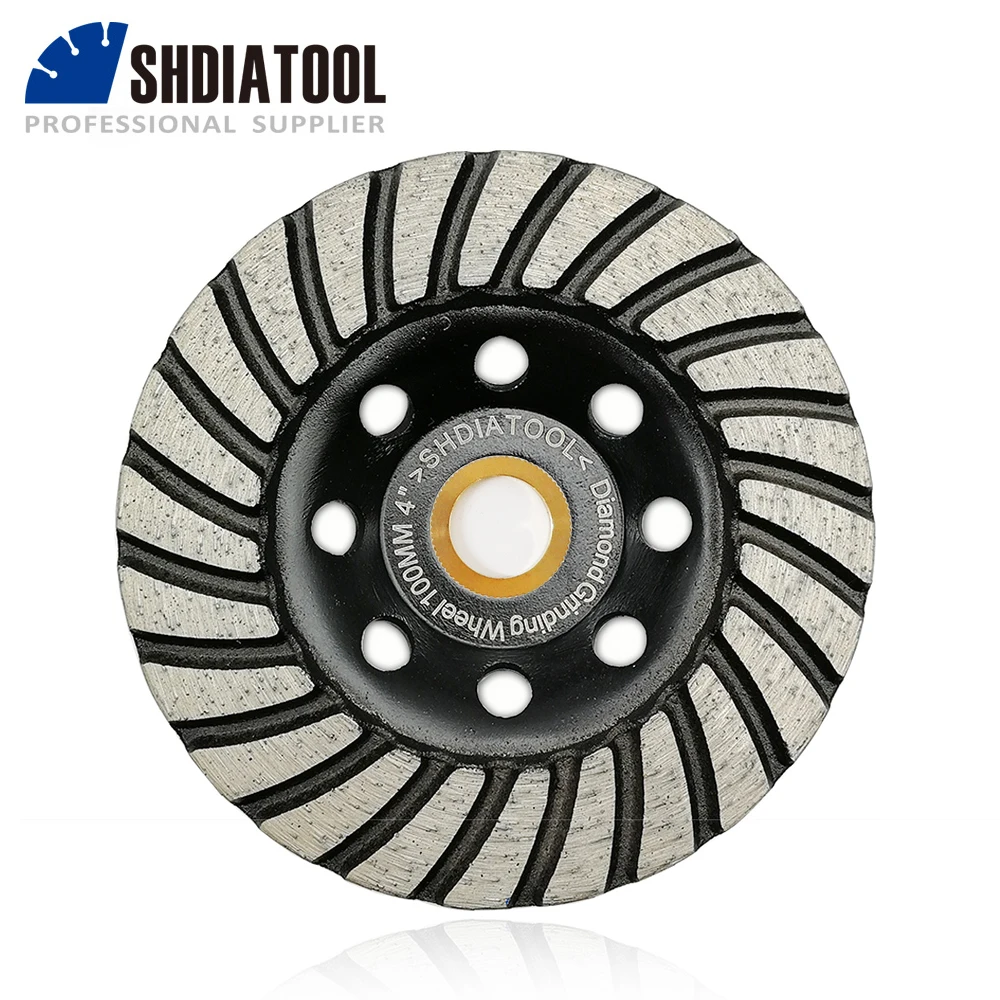 SHDIATOOL 1pc 125mmDiamond Turbo Row Grinding Cup Wheel Concrete Masonry And Some Other Construction Mater 5inch Grinding Disc