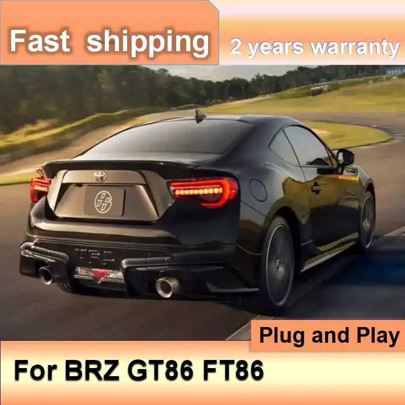 

Автомобильные аксессуары для Toyota GT86 Задние фонари 2013-2019 Subaru BRZ Задний фонарь FT86 Задний DRL Противотуманный тормозной сигнал поворота заднего хода