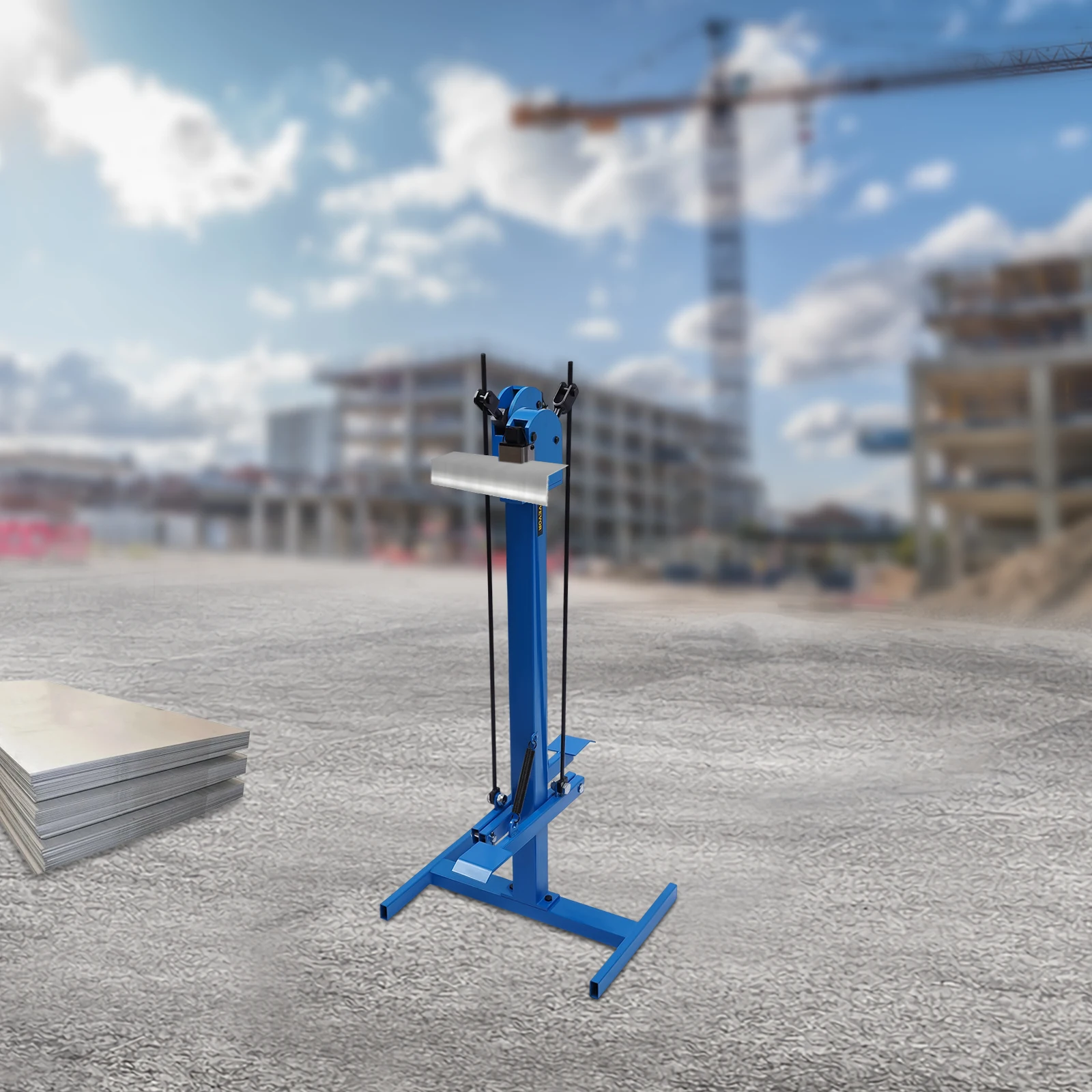 Heavy-Duty Iron Metal Shrinker Stretcher with H-Shape Frame, Foot Pedal Operation Sheet Metal Tool for 1.2mm Thick Steel