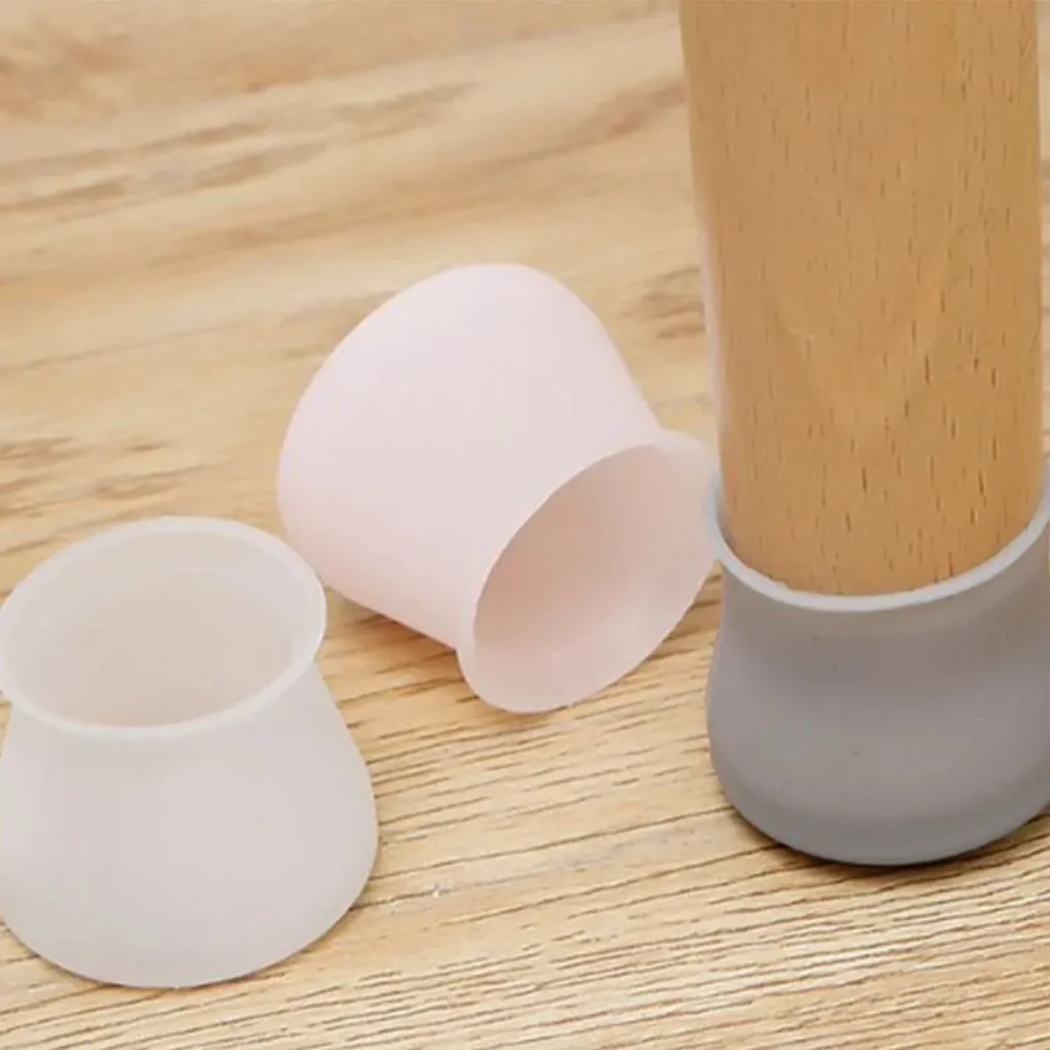 Silicone Silent  Chair Foot Cover Protector Thicker Wear-resistant Non-slip Stool Pad