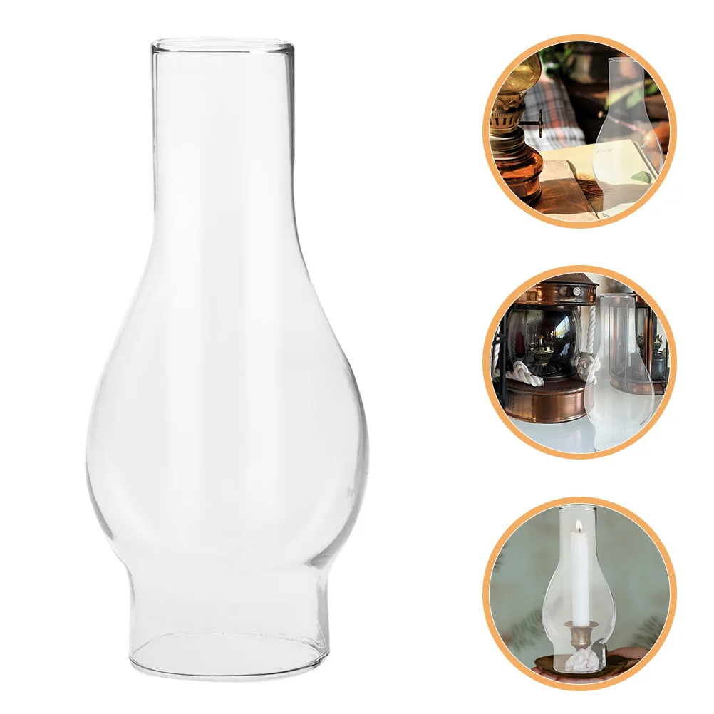 

Масляная лампа, дымоход, замена абажура из прозрачного стекла, винтажный стиль, домашняя ветрозащитная стеклянная крышка, винтажный абажур