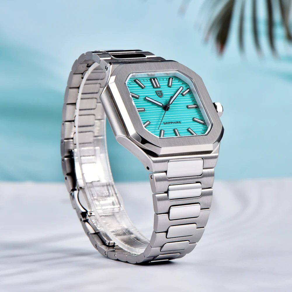 2025 New PAGANI DESIGN Mens Watches Top Luxury Quartz Watch For Man AR Sapphire Mirror Waterproof Stainless Steel Men Gift Clock