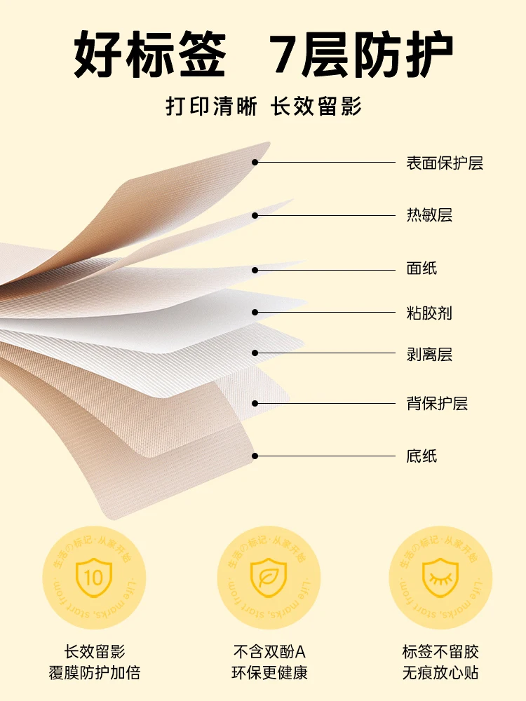 Niimbot B3S Labeling  Printing Paper Large-size Label Printer Thermal Self-adhesive Label Paper Clothing Tag  Price Sticker