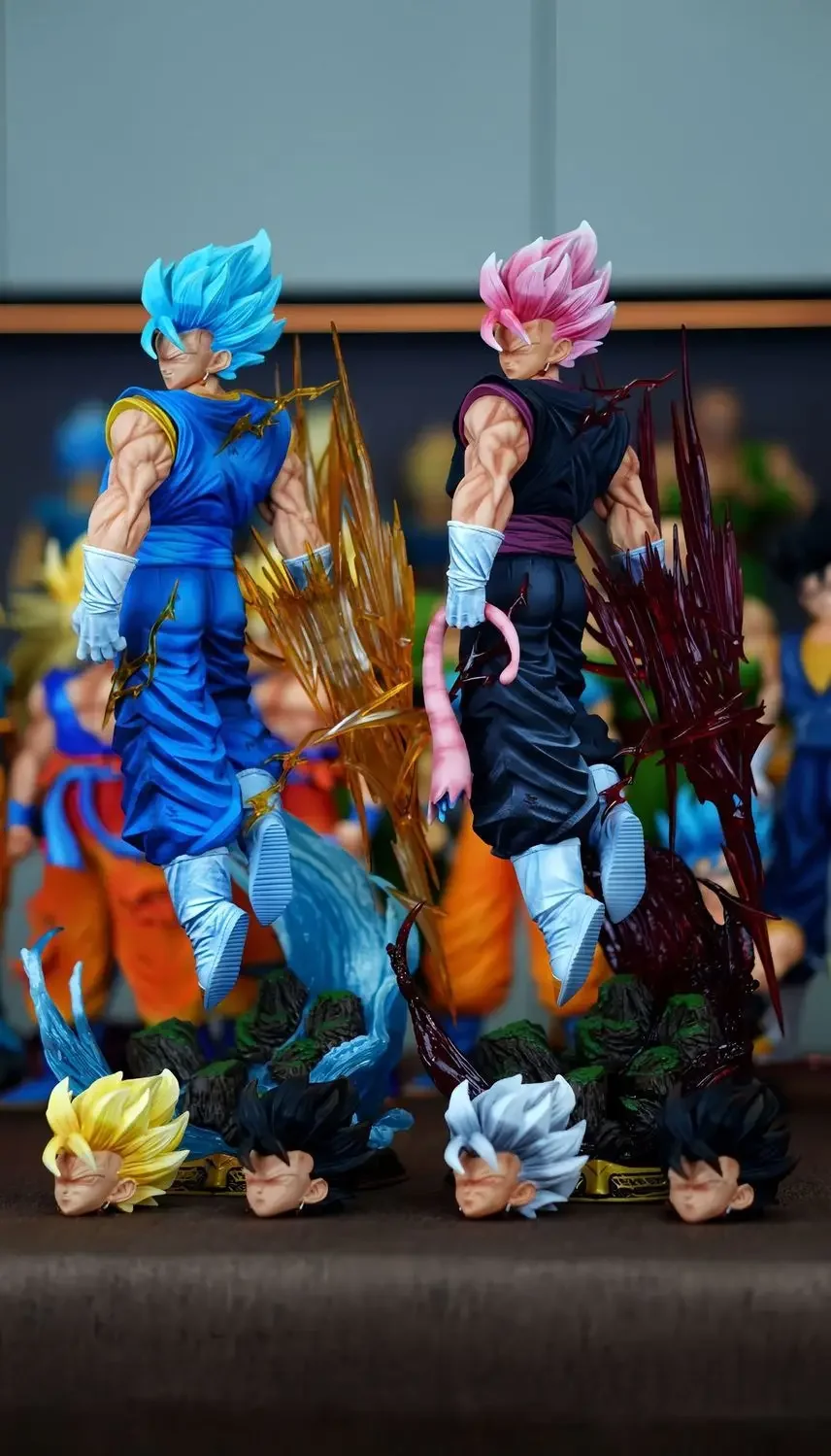 LK Toys Dragon Ball Anime Figure Vegetto 2.0 Figurine 40CM 3 Heads PVC Statue Room Ornament Collectible Model Toy Gifts in Stock