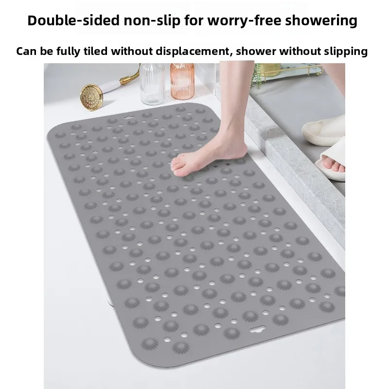 Neue Badezimmer Badezimmer Silikon doppelseitige Nicht-slip Wasserdichte Pad Massage Fuß Pad Dusche Wc Bad Anti-drop boden Matte