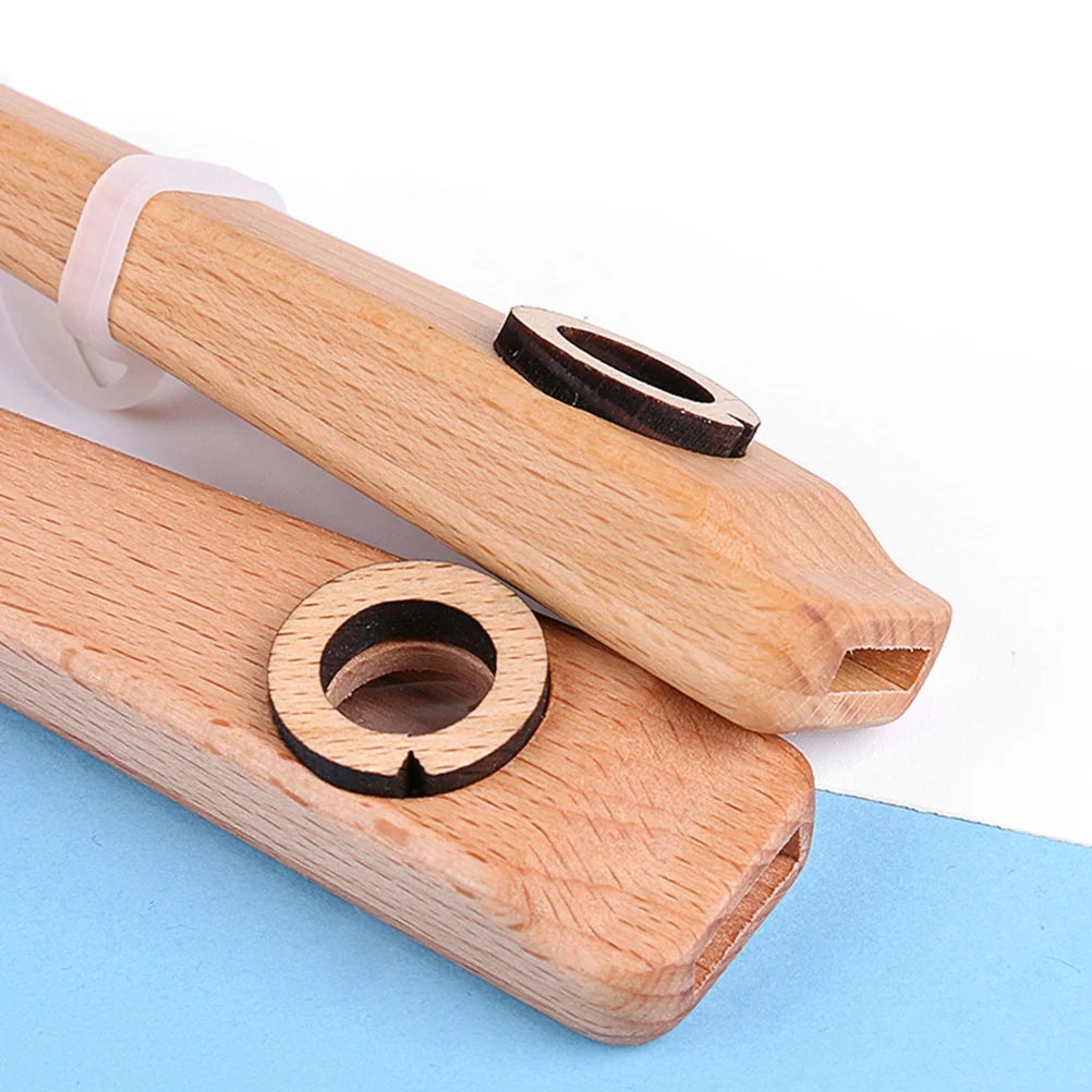 

Guitar Kazoo Partner Wooden Recorder Musical Kazoos Partners Easy to Learn Instruments