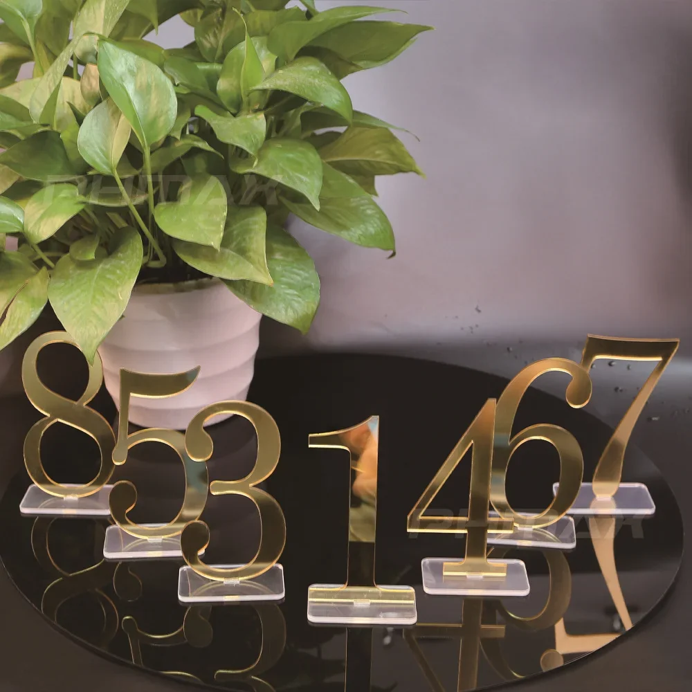 Acrylic Table Numbers Acrylic Table Numbers Wedding Party or Event, Rose Gold, Gold or Silver Wedding Decor Wedding Table