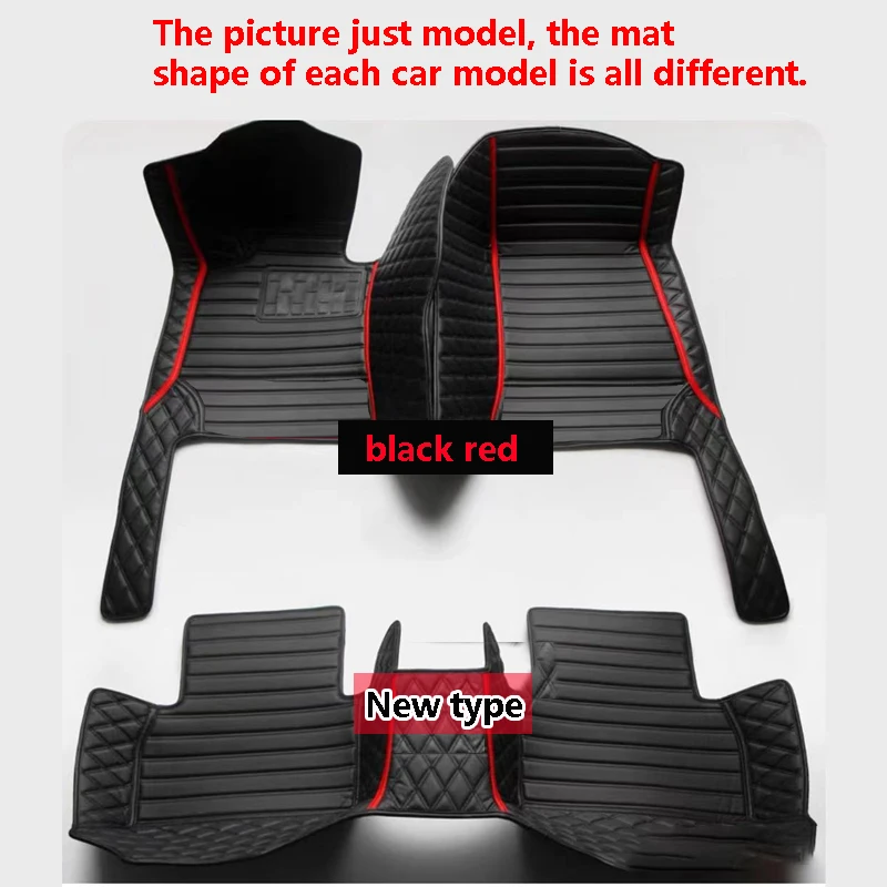 Car Mats For Volvo XC90 MK1 5 Seat 2002~2014 Leather Floor Mat Set Rug Auto Interior Parts Carpet Anti Dirt Pad Car Accessories