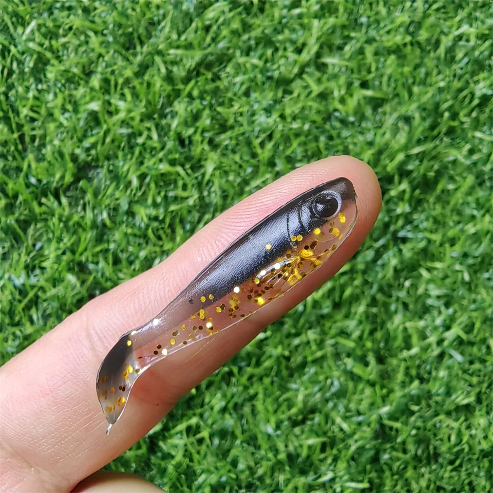 MUKUN 10 teile/los Shad Wurm Weichen Köder T Schwanz Jigging Wobbler Angeln Köder Tackle Bass Pike Aritificial Silikon Swimbait – Detail 9