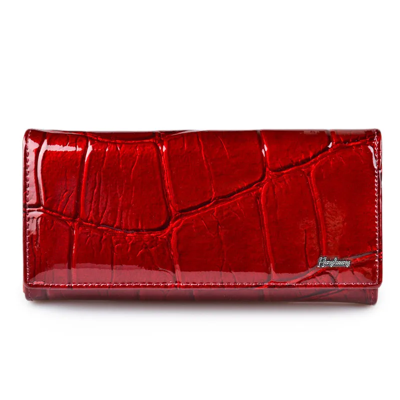 

Free Gift Genuine Leather Women Wallet Magnetic Hasp Female Long Purse Ladies Coin Purses Fashion Wallets Women's Money Walet