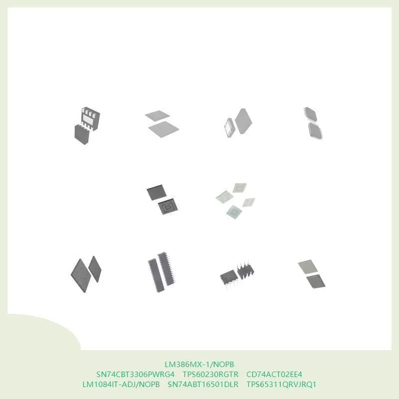 

LM386MX-1/NOPB SN74CBT3306PWRG4 TPS60230RGTR CD74ACT02EE4 LM1084IT-ADJ/NOPB SN74ABT16501DLR TPS65311QRVJRQ1