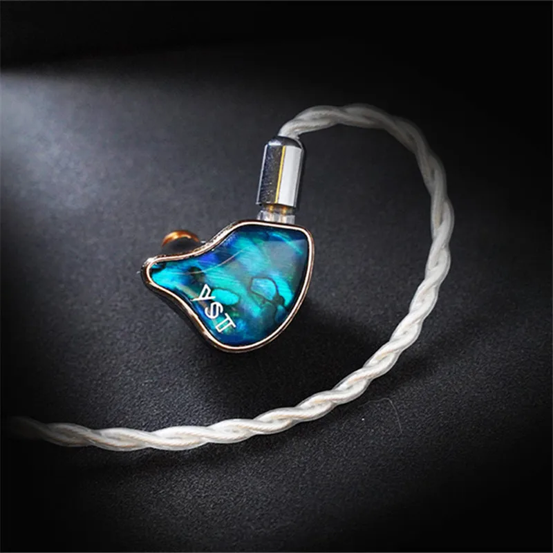 ECCI YST-02 1 المحرك المتوازن + 1 سائق ديناميكية الهجين سائق 2pin 0.78 مللي متر HiFi داخل الأذن سماعة السمعية IEMs