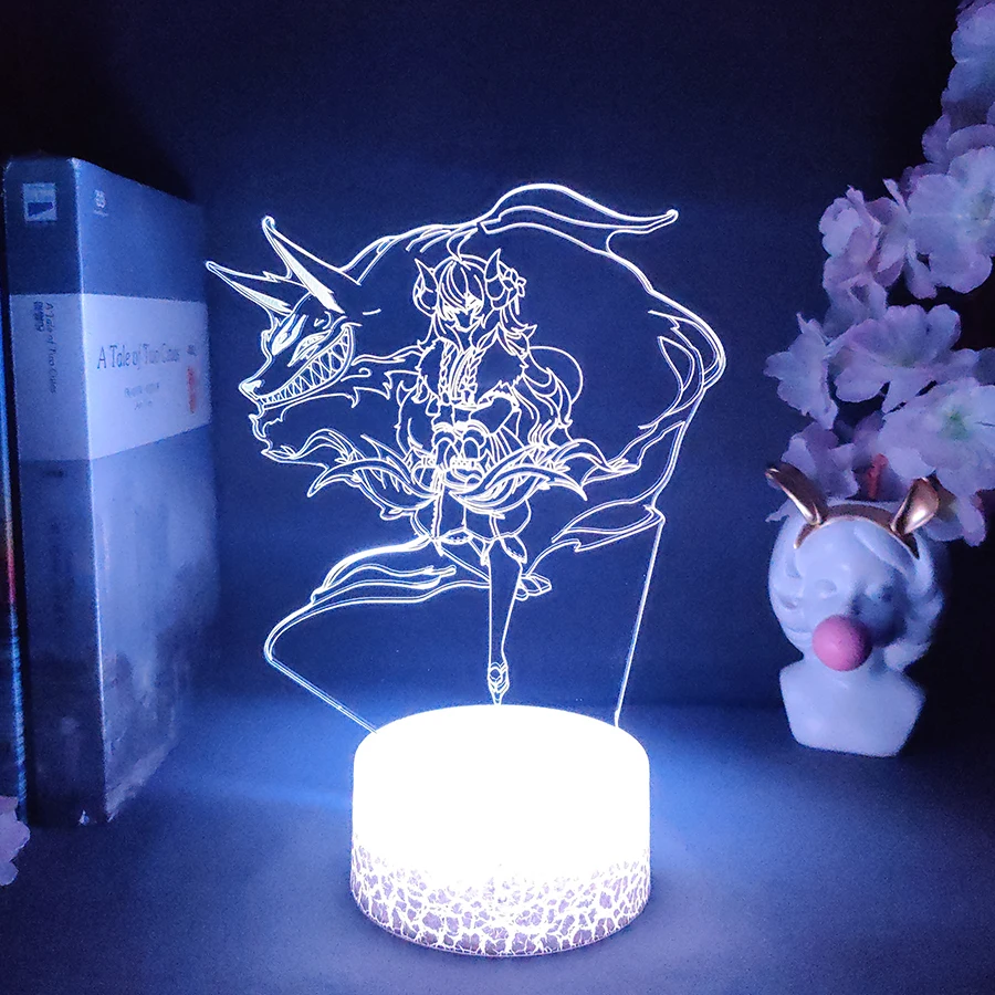 Kindred 3D Night Light for Gaming Room Decoration Cute Birthday Colorful Gift LED Lamp Neon Light Ambient Light Game Light